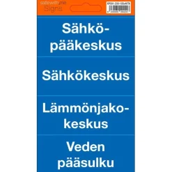 Best Merkintätarrat kiinteistön eri keskuksille, 10x2cm Kyltit Ja Varoitustarrat