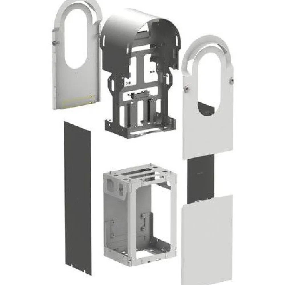 Metallisarja kahden EVlink Pro AC -latausaseman asennukseen*Schneider Electric Best