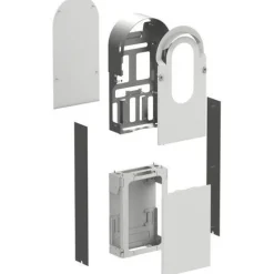 Metallisarja yhden EVlink Pro AC -latausaseman asennukseen*Schneider Electric Clearance