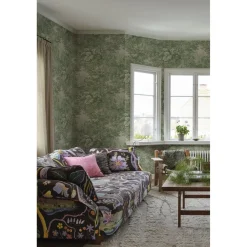 Metsätapetti Forest Toile vihreä, mittatilaus, non-woven*Sandberg Sale