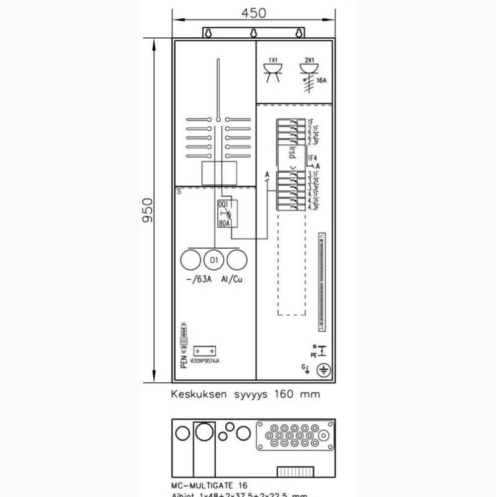 Mittauskeskus Collie 3806 P63 1T+PR V*UTU Outlet