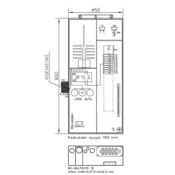 Clearance Mittauskeskus varavoima Collie 3806P63 1T+PRG IP34 Mittauskeskukset