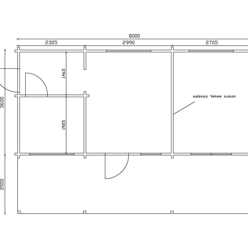 Clearance Mökki 737 Rantasipi, 28.8m² Kesämökit