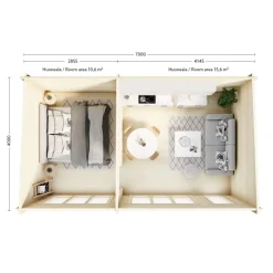 Hot Mökki 712 Sirkku 28 m² Kesämökit
