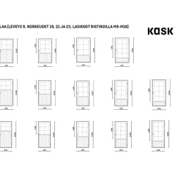 Mökkiovi ML4A M9 mittatilausovi*Kaskipuu Clearance
