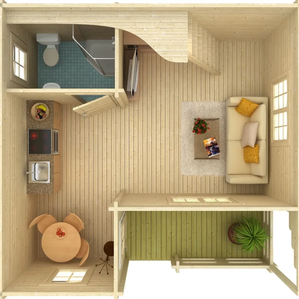 Clearance Mökki Emily 40,1+5,2 m² Kesämökit