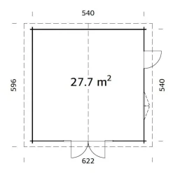 Clearance Mökki Irene, 27,7m² FR70-5656-3 Kesämökit