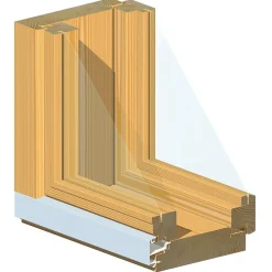 Outlet Mökki-tuuletusikkuna MS-SK-96 leveys 39cm x korkeus 39cm Ikkunat