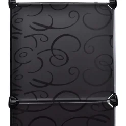 Moduulikaappi 9 lokeroa 37x115x150 cm musta ja valkoinen Vaatekaapit