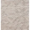 Mosaiikkilaatta Brick Mini White, 20x40mm*Qualitystone