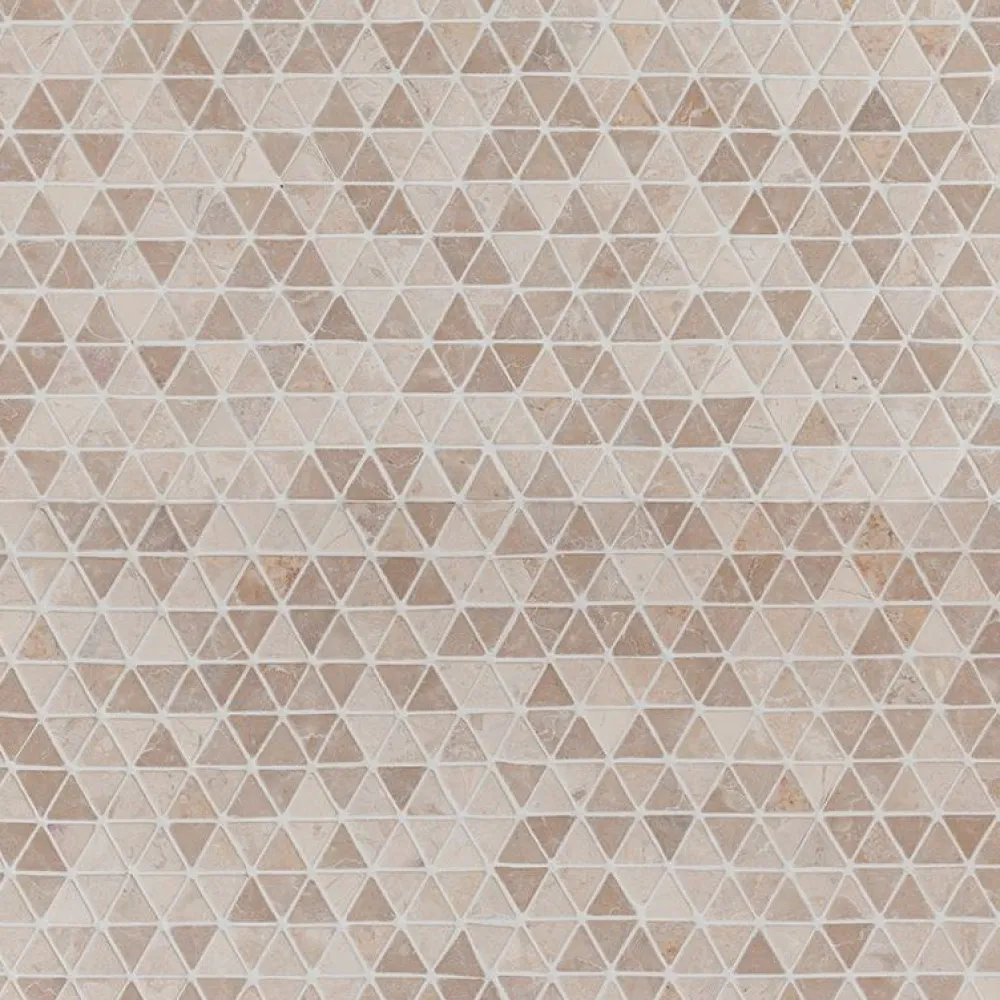 Mosaiikkilaatta Triangle Mini White, 30x30x30mm*Qualitystone Clearance
