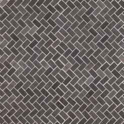 Mosaiikkilaatta Herringbone Grey Mini, 20x40mm*Qualitystone Outlet