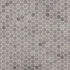 Best Mosaiikkilaatta Hexagon Mini Light Grey, 30x30mm Marmorilaatat|Mosaiikkilaatat