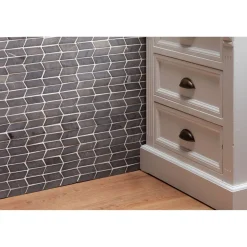 Online Mosaiikkilaatta Shevron Mini Grey, 25x60mm Marmorilaatat|Mosaiikkilaatat
