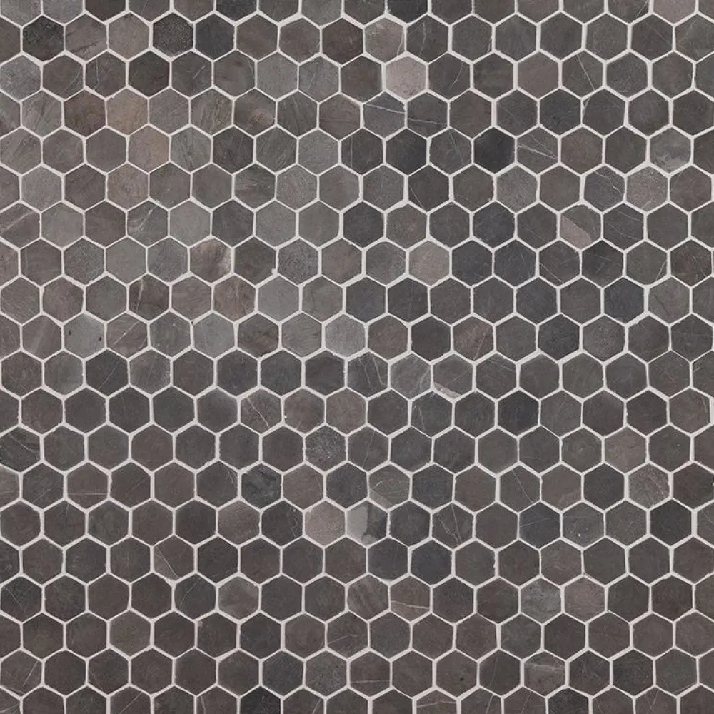 Online Mosaiikkilaatta Hexagon Mini Grey, 30x30mm Marmorilaatat|Mosaiikkilaatat