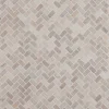 Outlet Mosaiikkilaatta Herringbone White Mini, 20x40mm Marmorilaatat|Mosaiikkilaatat