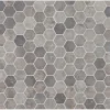 Clearance Mosaiikkilaatta Hexagon Light Grey, 60x60mm Marmorilaatat|Pakkasenkestävät Laatat