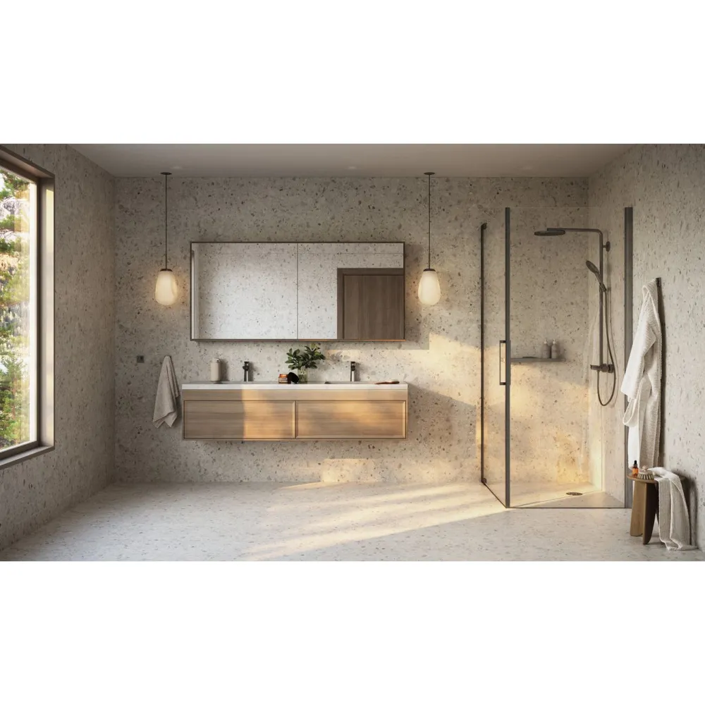 Hot Märkätilan muovimatto Aquarelle Breccia Stone Beige, leveys 2m Märkätilan Muovimatot|Märkätilan Tapetit