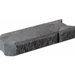Outlet Muurikivi Aitakivi kansipari 560x200x100 mm sileä musta Muurikivet