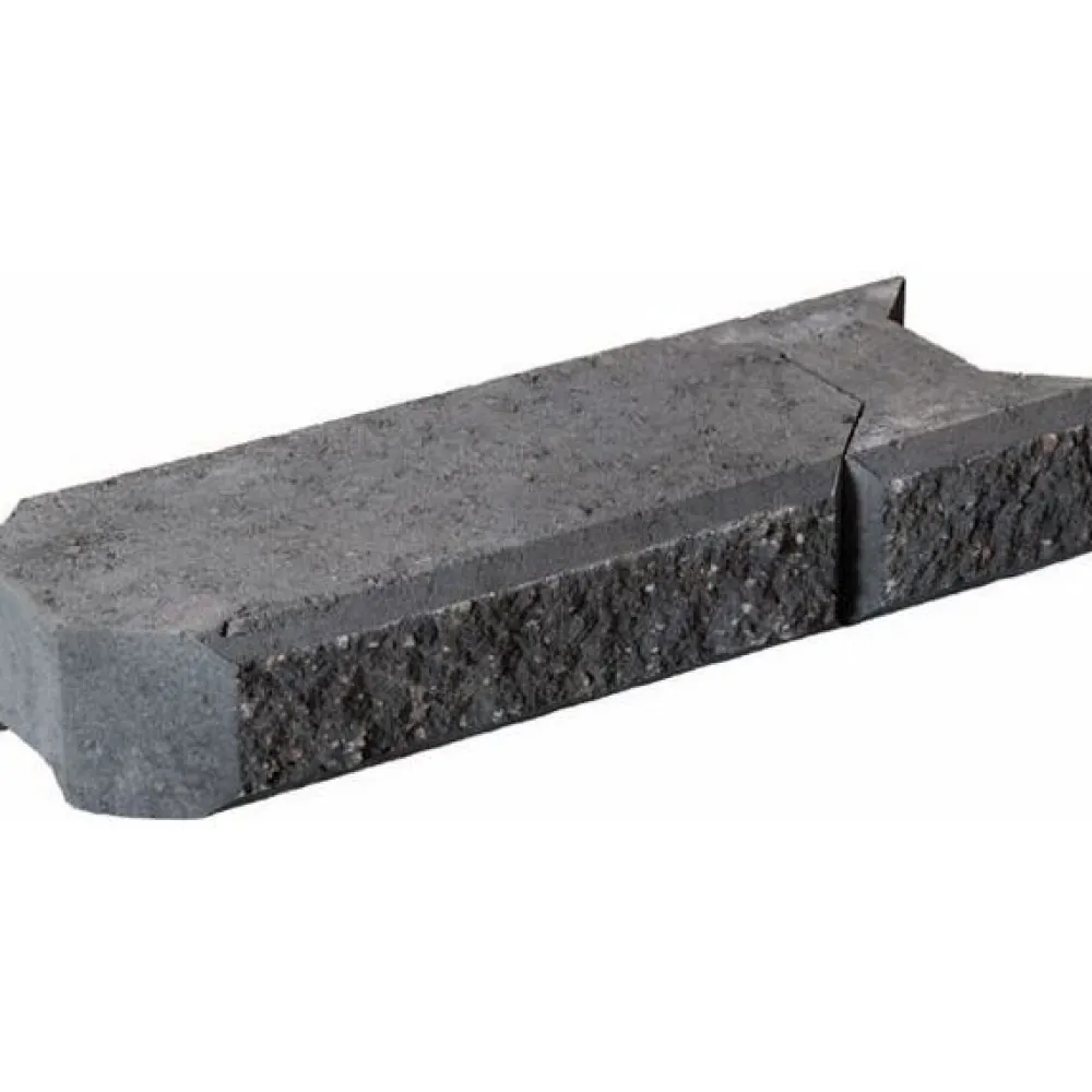 Outlet Muurikivi Aitakivi kansipari 560x200x100 mm sileä musta Muurikivet