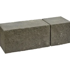 Muurikivi Antikko 330x165x165 mm profiloitu mustaharmaa Muurikivet