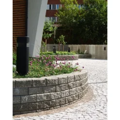Outlet Muurikivi Muurikko kaarrekivet 235x235x100 mm sileä harmaa Muurikivet