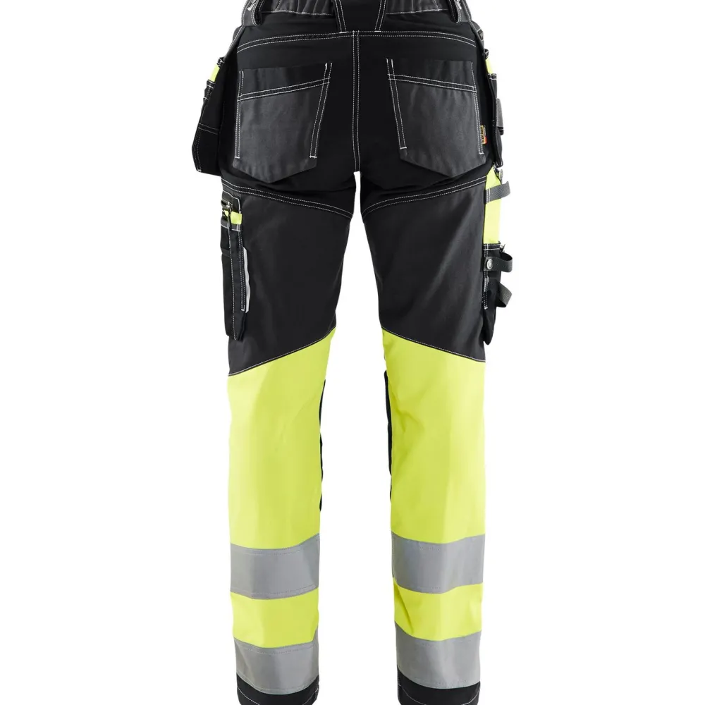 Naisten riipputaskuhousut 7196 Highvis Stretch*Blåkläder Hot