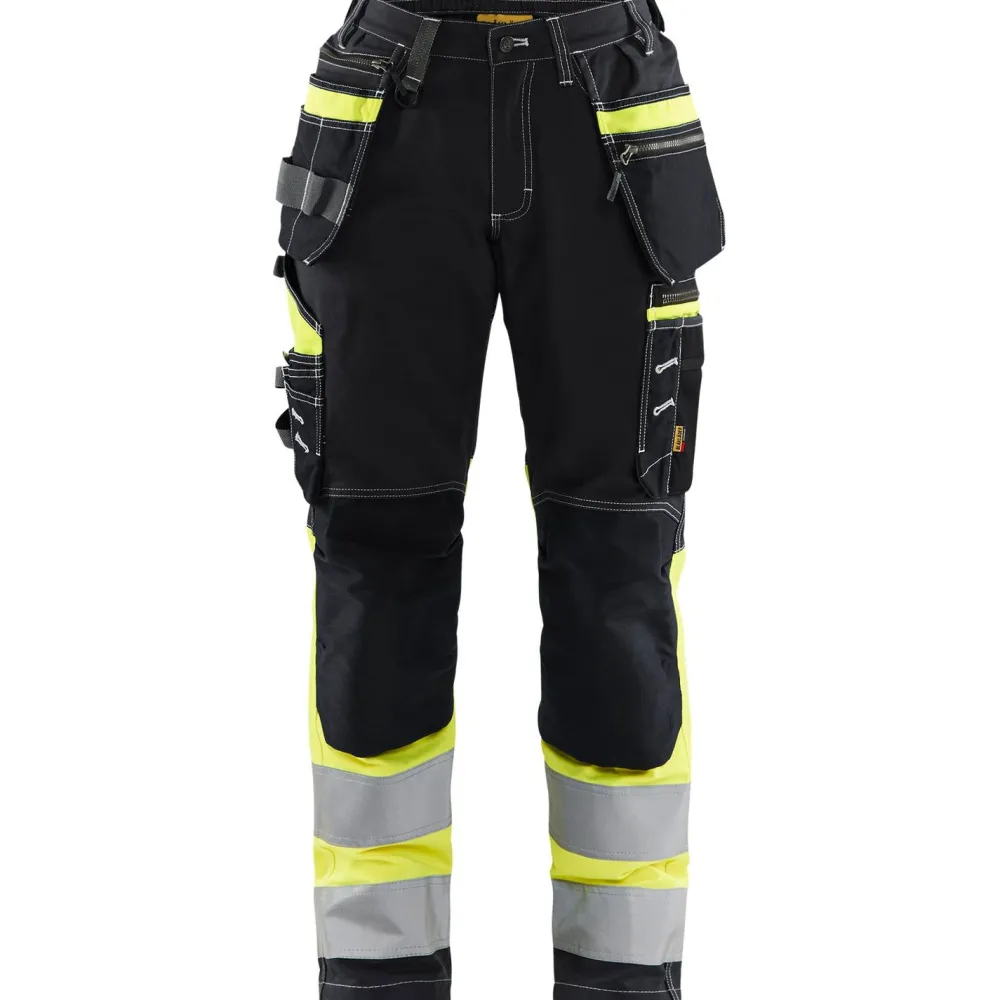 Naisten riipputaskuhousut 7196 Highvis Stretch*Blåkläder Hot