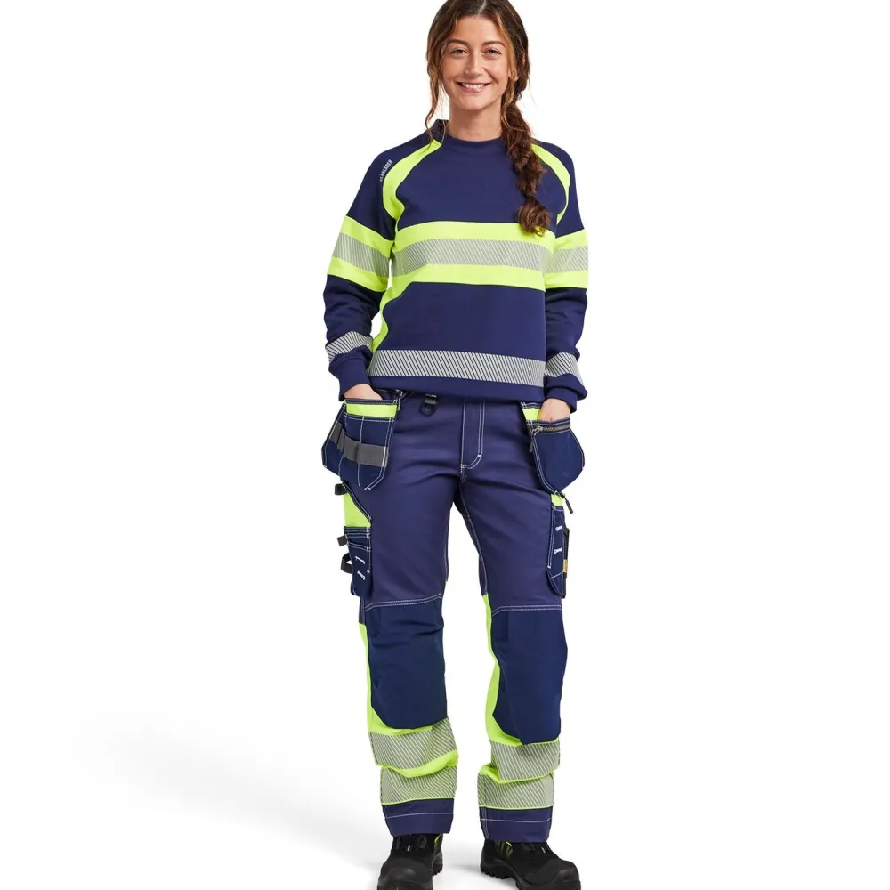 Naisten riipputaskuhousut 7196 Highvis Stretch*Blåkläder Hot