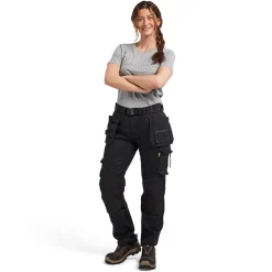 Clearance Naisten riipputaskuhousut 7132-1832 Stretch twill Työhousut