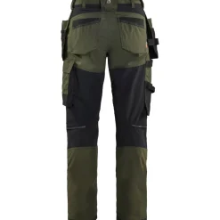 Clearance Naisten riipputaskuhousut 7132-1832 Stretch twill Työhousut