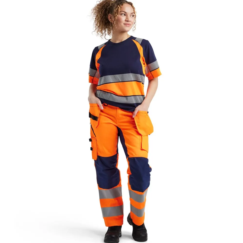 Naisten t-paita 3410 Highvis pyöreä pääntie*Blåkläder Sale