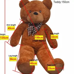 New Nalle pehmolelu XXL 150 cm ruskea Lelut
