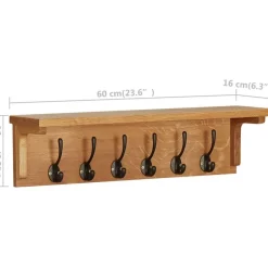 Sale Naulakko 60x16x16 cm täysi tammi Eteiskalusteet
