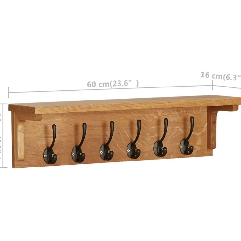 Sale Naulakko 60x16x16 cm täysi tammi Eteiskalusteet