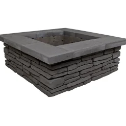 Nuotiopaikka Lakka Loimu + kansi, 1200x1200x420mm, musta*Lakka Rakennustuotteet Discount