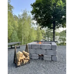 Clearance Nuotiopaikka/pihagrilli Firepit, tulitiilillä Tiiligrillit