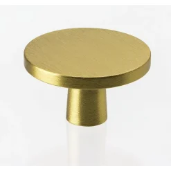 Hot Nuppivedin Plato Ø42x24 mm harjattu messinki Vetimet, Nupit Ja Kalustehelat