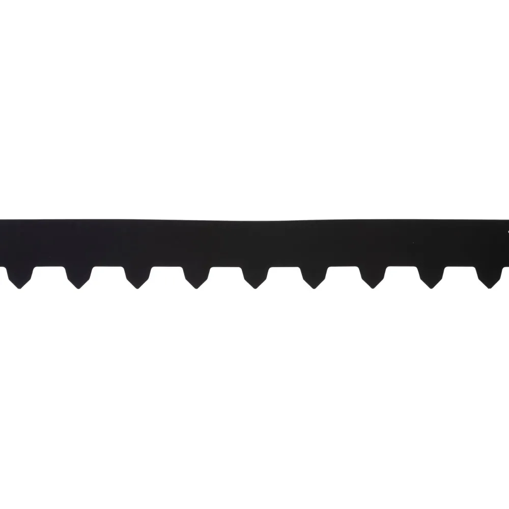 Nurmenreunalista Västbogalvanoitu/musta 3x119cm korkeus 16cm*Vastbo Sale