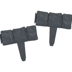 Nurmikkoaita kivet 41 kpl muovi 10 m*FinePRICE Outlet