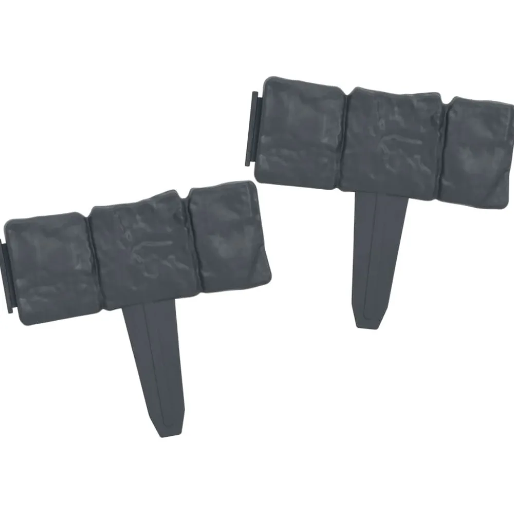Nurmikkoaita kivet 41 kpl muovi 10 m*FinePRICE Outlet