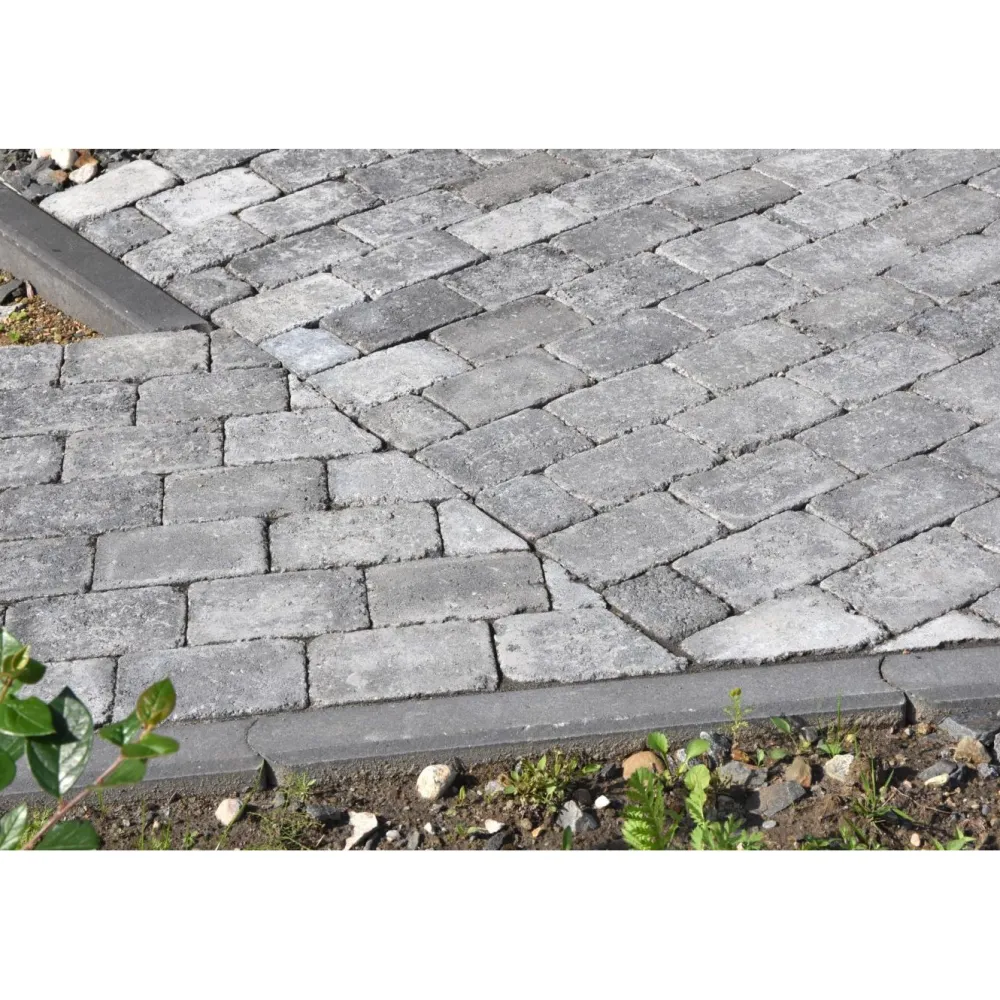 Nurmikon reunakivi Lakka 600x135x80 mm harmaa*Lakka Rakennustuotteet Online