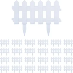 Nurmikonreunukset 25kpl 10m valkoinen*FinePRICE Clearance