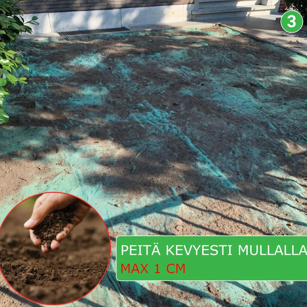 Nurmikon siemenmatto Extra Grön, 10 m²*Turfquick Discount