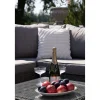 New Oleskeluryhmä Calvi, 4-istuttava U-sohva + lepotuoli + sohvapöytä, polyrottinki, harmaa Ulkosohvat|Polyrottinkikalusteet