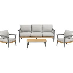 Oleskeluryhmä Comillas, 5-istuttava, pehmusteilla, harmaa*House Nordic Best