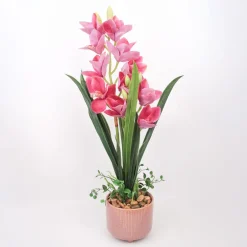 Hot Orkidea GARDEN QUEEN K70 cm, tumma vaaleanpunainen Tekokasvit Ja Kranssit