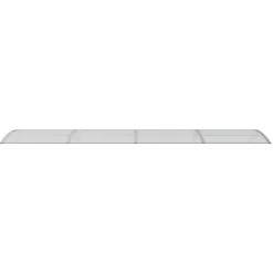 Ovikatos harmaa ja läpinäkyvä 400x80 cm polykarbonaatti*FinePRICE New
