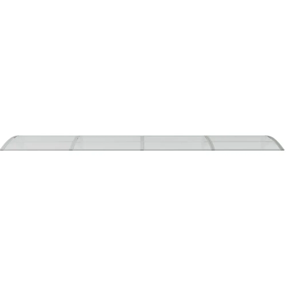 Ovikatos harmaa ja läpinäkyvä 400x80 cm polykarbonaatti*FinePRICE New