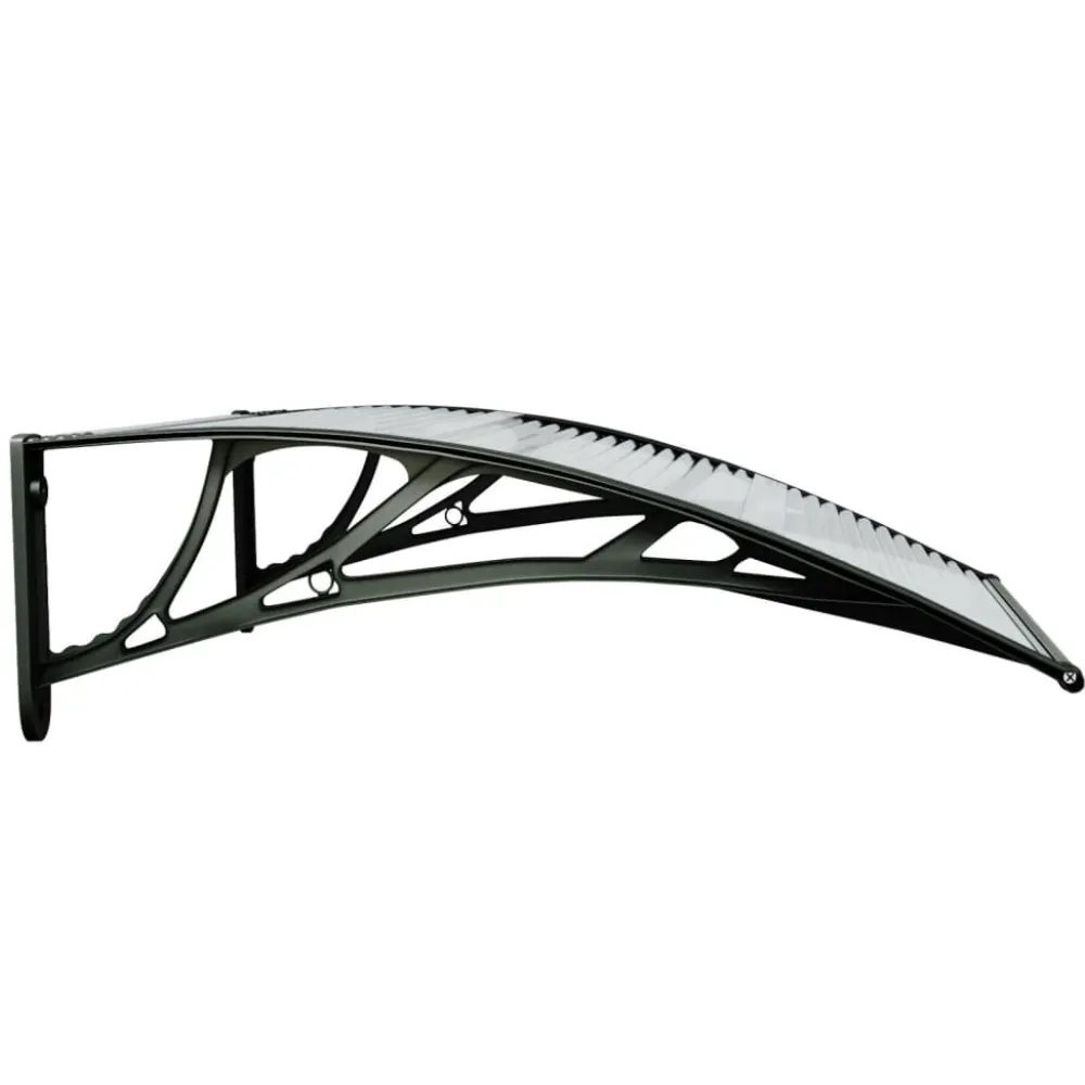 Ovikatos ja läpinäkyvä 80x80 cm polykarbonaatti musta*FinePRICE Online